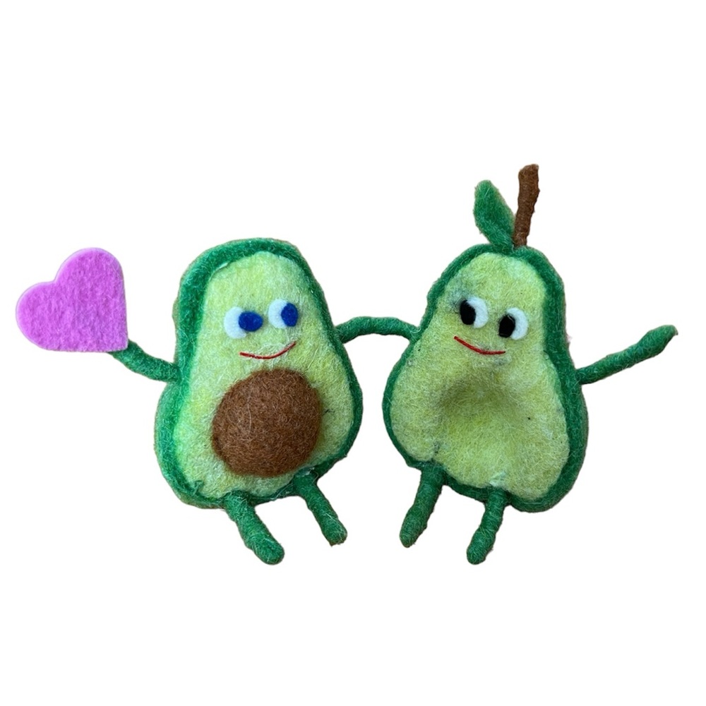 NWT 2019 Valentine’s Day 💕 Target Spritz Decor Pair of Adorable Green Avocados